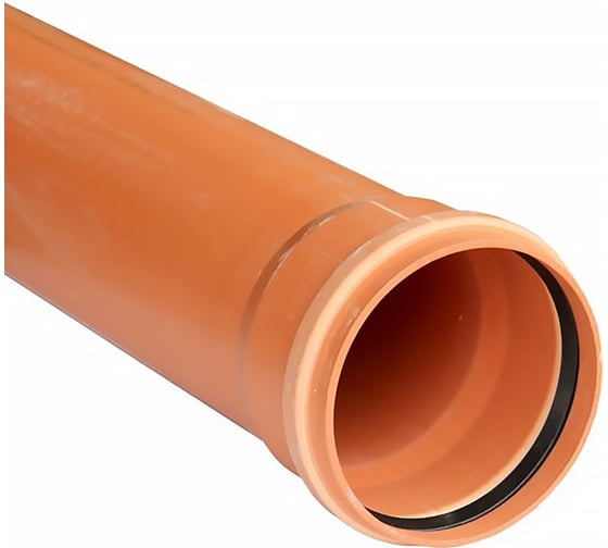 Труба для наружной канализации VIEIR Д110мм, длина 3000мм, толщина стенки 3,2 мм 05218 1