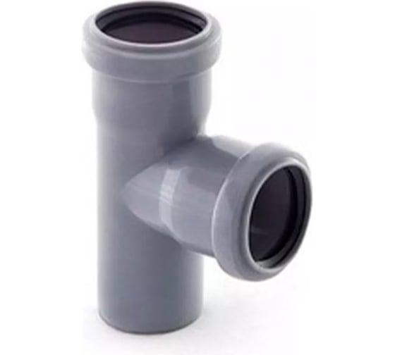 Тройник VIEIR ПВХ 3 шт, Ф50x50x90 прямое разветвление ТРК ВК 50/50/87,5 1