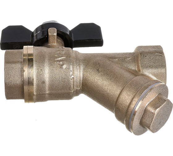 Шаровой кран с фильтром Frap 1/2'' вн/вн бабочка 537864