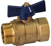 Шаровой кран ZOX 1'' вн/нар., бабочка 519289
