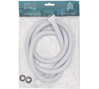 Шланг для душа ARCO DA VELLA 150 см имп/имп, белый (EPDM, втулка ЛАТУНЬ, гайка сталь, гайка-конус пластик) 18846