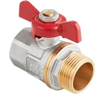 Шаровой кран AquaHit бабочка, ДУ25, 1" ВН/НАР BV.314.06
