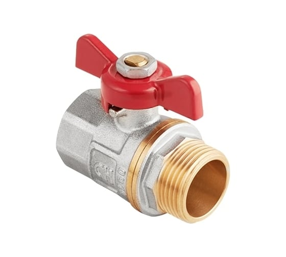 Шаровой кран AquaHit бабочка, ДУ25, 1" ВН/НАР BV.314.06