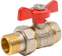 Шаровой кран со сгоном AquaHit американка, бабочка ВН/НАР ДУ 15, 1/2" BV.320.04