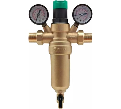 Фильтр с регулятором давления и двумя манометрами ViEiR, 3/4, для горячей воды, JH183