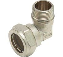 Уголок никель для гофрированной трубы ViEiR 20х1/2 наружная резьба VPLM203-N