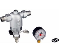 Фильтр ViEiR с манометром, никель, 1/2 VP163