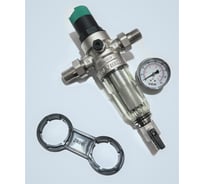 Фильтр ViEiR с регулятором давления, никель, 1/2, для холодной воды JC158-N