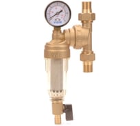 Фильтр ViEiR свободного вращения с манометром, стеклянная колба, 1/2 JC148