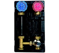 Насосная группа ViEiR с трехходовым смесителем черная для смешивания контуров VR217