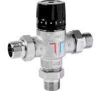 Термостатический смесительный клапан ViEiR 3/4 35-60 C, латунный, для систем отопления и горячего водоснабжения VR251