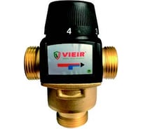 Термостатический смесительный клапан ViEiR 1 35-60 C, латунный, для систем отопления и горячего водоснабжения VR201