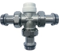 Термостатический трёхходовой разделительный клапан ViEiR 3/4, латунный, под термоголовку для смесительных узлов систем отопления VR183