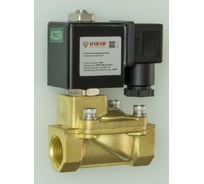 Электромагнитный клапан ViEiR нормально закрытый, 1″, латунный для автоматического управления потоком воды и неагрессивных жидкостей VRO28-25