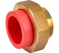 Комбинированная разъемная муфта - американка Blue Ocean (вн) "Fire Secure" 50x1.1/2", противопожарный полипропилен красная Fire-S-B1 PPRF/UAF(R)-50