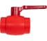 Шаровой кран Blue Ocean противопожарный - 50 красный, полипропиленовый Fire-S-B1 PPRF/BV/PPR/-1(R)-50 4