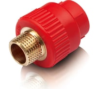 Резьбовая муфта Blue Ocean "Fire Secure" (нар) - 32x1/2", противопожарный полипропилен Fire-S-B1 PPRF/EA(R)-32х1/2"