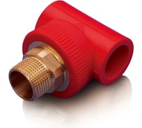 Тройник Blue Ocean "Fire Secure" (нар) - 32x1" под ключ, противопожарный полипропилен Fire-S-B1 PPRF/HETT(R)-32х1"