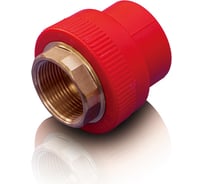 Резьбовая муфта Blue Ocean "Fire Secure" (вн) - 110x4" под ключ, противопожарный полипропилен Fire-S-B1 PPRF/HTIA(R)-110х4"