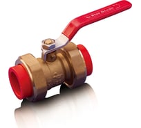 Шаровой кран Blue Ocean (2 сварные головки) "Fire Secure" - 63, противопожарный полипропилен Fire-S-B1 PPRF/BV(R)-63