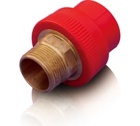Резьбовая муфта Blue Ocean "Fire Secure" (нар) - 75x2.1/2" под ключ, противопожарный полипропилен Fire-S-B1 PPRF/HTEA(R)-75х2.1/2"