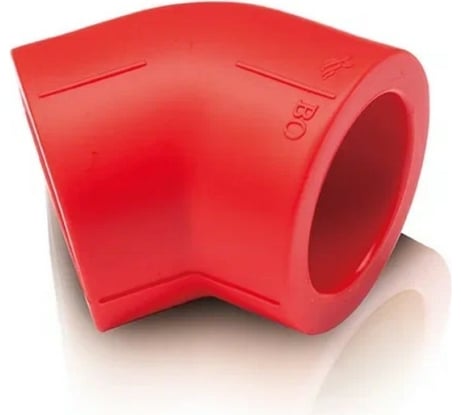 Полипропиленовый противопожарный угол Blue Ocean 45 - 125, красный Fire - S - B1 PPRF/45E(R) - 125