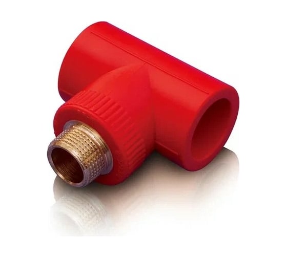 Тройник Blue Ocean "Fire Secure" (нар) - 32x3/4", противопожарный полипропилен Fire-S-B1 PPRF/ETT(R)-32х3/4" 1