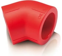 Полипропиленовый противопожарный угол Blue Ocean 45 - 63, красный Fire - S - B1 PPRF/45E(R) - 63