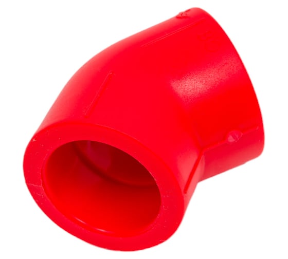 Полипропиленовый противопожарный угол Blue Ocean 45 - 32, красный Fire - S - B1 PPRF/45E(R) - 32
