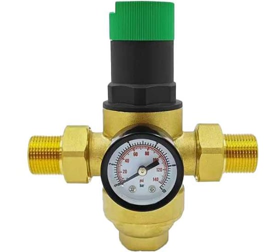 Регулятор давления воды VIEIR 3/4 с манометром 1.5-6 бар для систем горячего водоснабжения и защиты сантехники JH173 1
