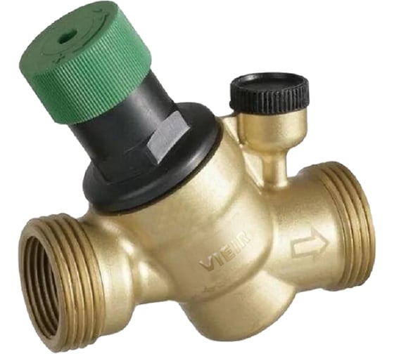 Редуктор давления воды VIEIR 1/2 с выходом под манометр для снижения и стабилизации давления в системах водоснабжения BL765 1