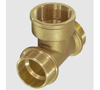 Тройник латунный ViEiR 3/4 штуцер × 3/4 гайка × 3/4 штуцер THFH444