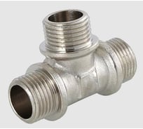 Тройник никелированный ViEiR 1/2 штуцер × 1/2 штуцер × 1/2 штуцер для наружных соединений THN333