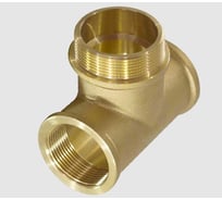 Тройник латунный ViEiR 3/4 гайка × 3/4 штуцер × 3/4 гайка TFHF444