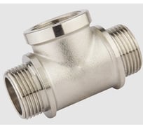 Тройник никелированный ViEiR 1/2 штуцер × 1/2 гайка × 1/2 штуцер для Смесительных узлов THFHN333