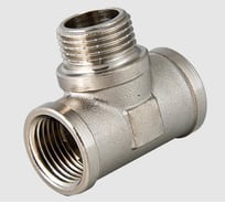 Тройник никелированный ViEiR 1/2 гайка × 1/2 штуцер × 1/2 гайка для перехода г/ш TFHFN333