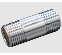 Ниппель удлинительный ViEiR 1/2 х 70 мм наружная/наружная резьба, хромированная латунь (бочонок) SMX70