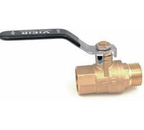 Кран шаровой газовый жёлтый ViEiR 11/2 внутренняя х наружная резьба рычаг для газоснабжения VR102-05