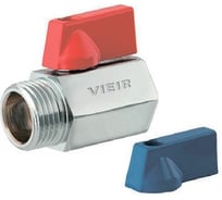 Кран мини ViEiR 1/2 гайка-штуцер красно-синий для регулировки горячей и холодной воды VRFH3