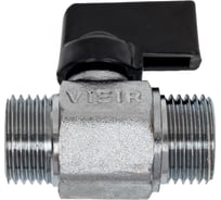 Кран мини ViEiR 1/2 штуцер-штуцер матовый для скрытых аккуратных установок VR172