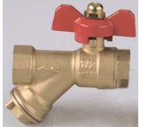 Кран шаровый ViEiR с фильтром 1/2 бабочка для защиты оборудования от механических примесей GL133