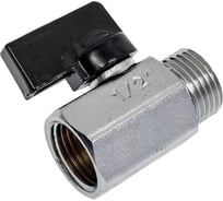 Кран мини ViEiR 1/2 гайка-штуцер матовый для точной регулировки потока воды VR171