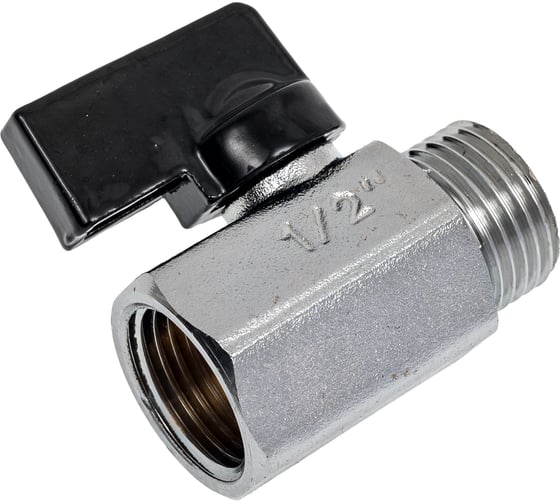 Кран мини ViEiR 1/2 гайка-штуцер матовый для точной регулировки потока воды VR171 1