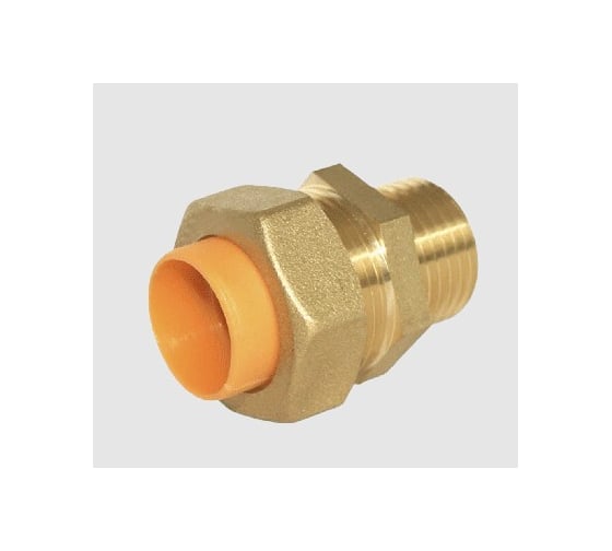 Муфта газовая обжимная ViEiR с диэлектриком резьбовая латунная 16А × 1/2 штуцер (наружная резьба) для газопроводов и инженерных соединений VRDN3-163M 1