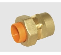 Муфта газовая обжимная ViEiR с диэлектриком резьбовая латунная 20А × 3/4 гайка (внутренняя резьба) для газопроводов и инженерных соединений VRDN3-204F