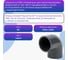 Отвод НПВХ клеевой AQUAVIVA 90 DN 200 PN10 ELW20090 53472 3