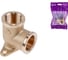 Угольник латунный AV Engineering 1/2" с внутренней резьбой с креплением AVE307008 ЦЗ-3102628860 1