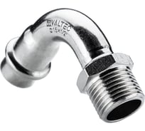 Отвод 90 с переходом на нар. р. Valtec, нерж. сталь 15х1/2 VTi.957.I.001504