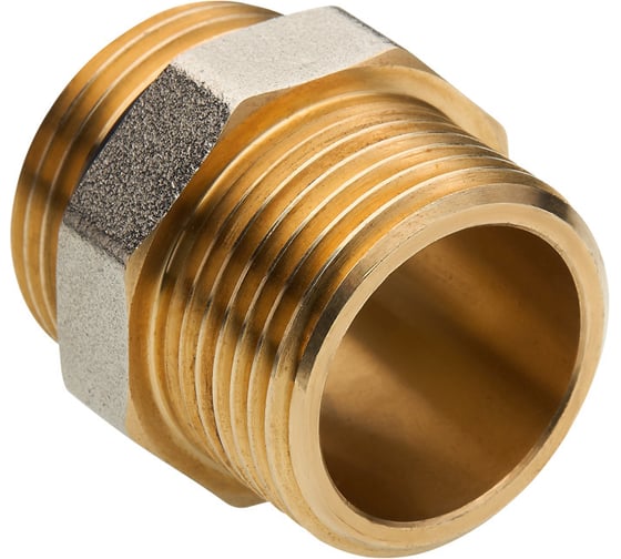 Фитинг резьбовой Valtec ниппель коллекторный 1 х 1 нар.-нар. VTr.584.N.0006 1