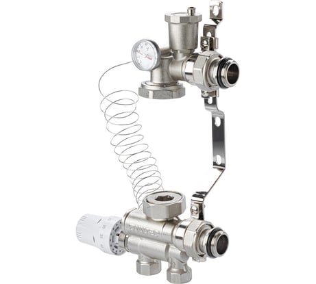 Насосно-смесительный узел Valtec c нижним подключением, без насоса, монтажная длина насоса 130 мм VT.ECOMIX.0.130